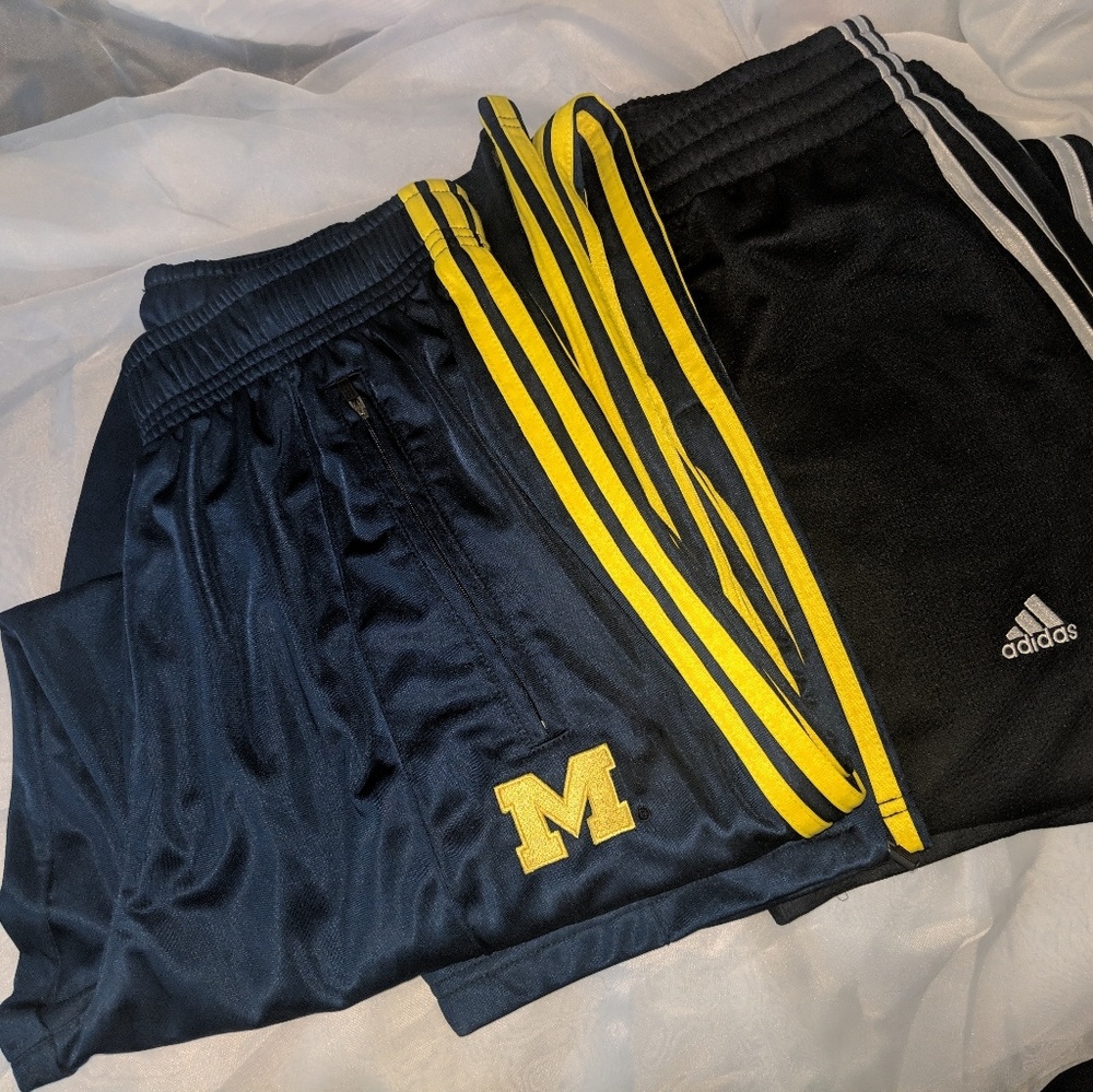 2 Adidas track pants